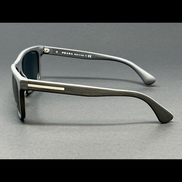 Prada Sunglasses PR15R-TV43C2 Matte Gray 60mm Gray Lens Men's Italy Authentic - Picture 3 of 10